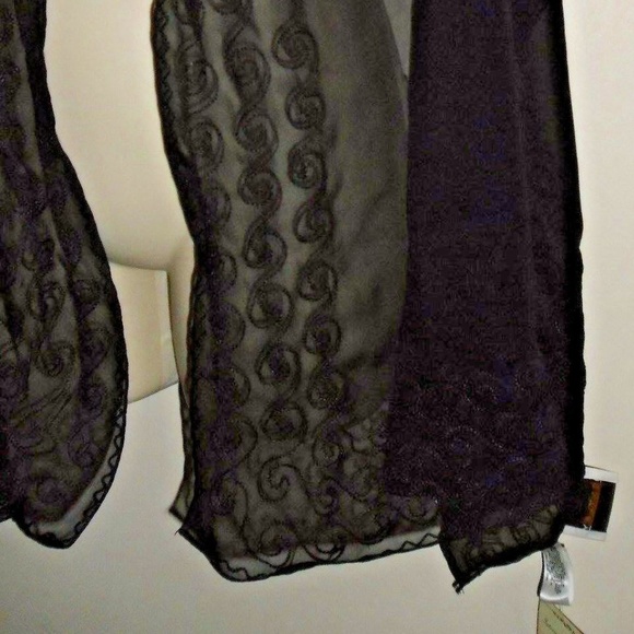 Vintage embroidered soft scarf/wrap/cover-up